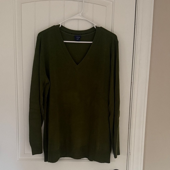 Basic Editions Sweaters - Basic Editions Olive Knit Top